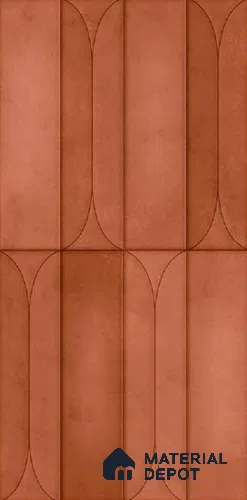 Faux Subway Wall Tile TL 10782 B Arch Caramine 2 ft x 1 ft Glossy Finish Ceramic Tile - 9 mm | Please Expect a Slight Variation of Pattern