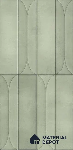 Faux Subway Wall Tile TL 10782 Arch Bice 2 ft x 1 ft Glossy Finish Ceramic Tile - 9 mm | Please Expect a Slight Variation of Pattern