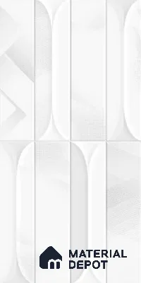 Faux Subway Wall Tile TL 10782 H Arch Reactive Decor 2 ft x 1 ft Glossy Finish Ceramic Tile - 9 mm | Please Expect a Slight Variation of Pattern