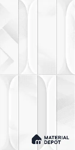 Faux Subway Wall Tile TL 10782 H Arch Reactive Decor 2 ft x 1 ft Glossy Finish Ceramic Tile - 9 mm | Please Expect a Slight Variation of Pattern