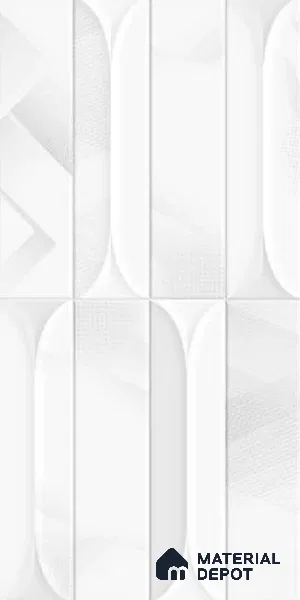 Faux Subway Wall Tile TL 10782 H Arch Reactive Decor 2 ft x 1 ft Glossy Finish Ceramic Tile - 9 mm | Please Expect a Slight Variation of Pattern