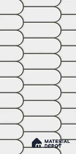 Faux Subway Wall Tile TL 10784 D Boat Line 2 ft x 1 ft Glossy Finish Ceramic Tile - 9 mm | Please Expect a Slight Variation of Pattern