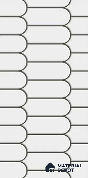 Faux Subway Wall Tile TL 10784 D Boat Line 2 ft x 1 ft Glossy Finish Ceramic Tile - 9 mm | Please Expect a Slight Variation of Pattern