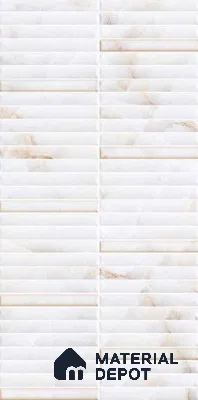 Faux Subway Wall Tile TL 10786 C Kitkat White Decor 2 ft x 1 ft Glossy Finish Ceramic Tile - 9 mm | Please Expect a Slight Variation of Pattern