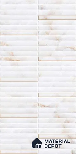 Faux Subway Wall Tile TL 10786 C Kitkat White Decor 2 ft x 1 ft Glossy Finish Ceramic Tile - 9 mm | Please Expect a Slight Variation of Pattern