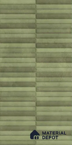 Faux Subway Wall Tile TL 10786 D Kitkat Emerald Decor 2 ft x 1 ft Glossy Finish Ceramic Tile - 9 mm | Please Expect a Slight Variation of Pattern