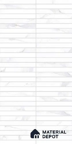 Faux Subway Wall Tile TL 10786 G Kitkat Satvario 2 ft x 1 ft Glossy Finish Ceramic Tile - 9 mm | Please Expect a Slight Variation of Pattern