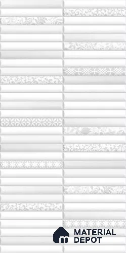 Faux Subway Wall Tile TL 10786 Kitkat Reactive Decor 2 ft x 1 ft Glossy Finish Ceramic Tile - 9 mm