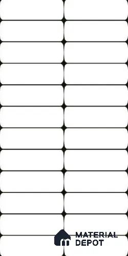 Faux Subway Wall Tile TL 10789 F Marcel Line 2 ft x 1 ft Glossy Finish Ceramic Tile - 9 mm | Please Expect a Slight Variation of Pattern