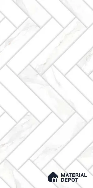 Faux Subway Wall Tile TL 10790 C Missano Satvario 2 ft x 1 ft Glossy Finish Ceramic Tile - 9 mm | Please Expect a Slight Variation of Pattern