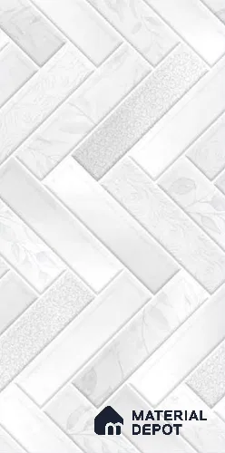 Faux Subway Wall Tile TL 10790 Missano Reactive Decor 2 ft x 1 ft Glossy Finish Ceramic Tile - 9 mm | Please Expect a Slight Variation of Pattern