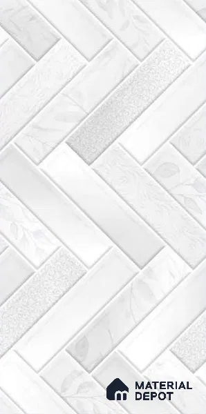 Faux Subway Wall Tile TL 10790 Missano Reactive Decor 2 ft x 1 ft Glossy Finish Ceramic Tile - 9 mm | Please Expect a Slight Variation of Pattern