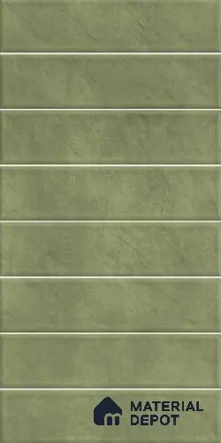 Faux Subway Wall Tile TL 10792 C Tierras Emerald 2 ft x 1 ft Glossy Finish Ceramic Tile - 9 mm | Please Expect a Slight Variation of Pattern
