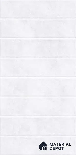 Faux Subway Wall Tile TL 10792 D Tierras Milky 2 ft x 1 ft Glossy Finish Ceramic Tile - 9 mm | Please Expect a Slight Variation of Pattern