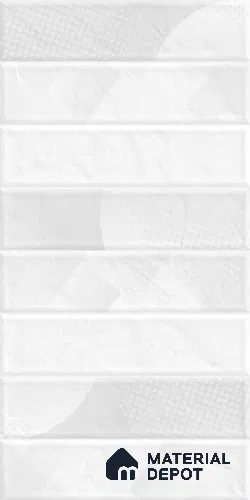 Faux Subway Wall Tile TL 10792 E Tierras Reactive Decor 2 ft x 1 ft Glossy Finish Ceramic Tile - 9 mm | Please Expect a Slight Variation of Pattern
