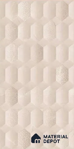 Faux Subway Wall Tile TL 10795 Sandstone 2 ft x 1 ft Glossy Finish Ceramic Tile - 9 mm | Please Expect a Slight Variation of Pattern