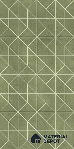 Faux Subway Wall Tile TL 10801 Lepnina Emerald 2 ft x 1 ft Matte Finish Ceramic Tile - 9 mm | Please Expect a Slight Variation of Pattern