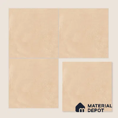Moroccan Wall & Floor Tile TL 10818 Cream Petal 1 ft x 1 ft Matt Luster Finish Ceramic Tile - 10 mm | Suitable For Kitchen, Bathroom, Balcony | Please Expect a Slight Variation of Pattern