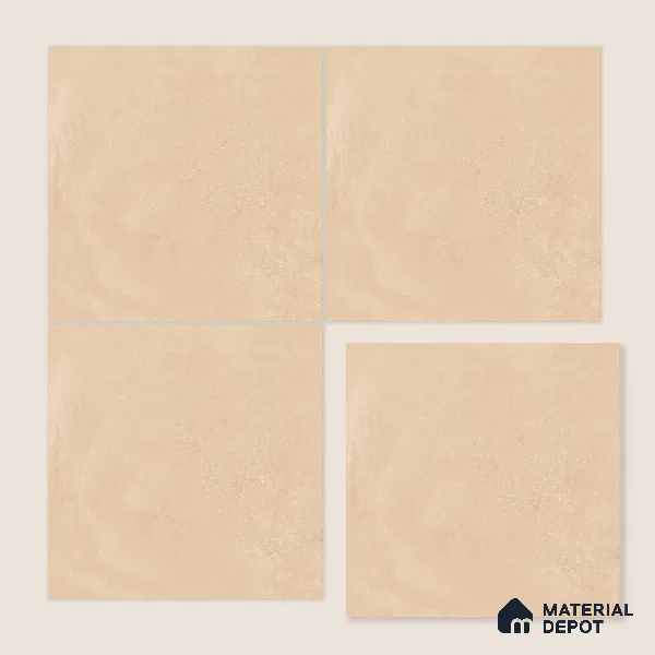 Moroccan Wall & Floor Tile TL 10818 Cream Petal 1 ft x 1 ft Matt Luster Finish Ceramic Tile - 10 mm | Suitable For Kitchen, Bathroom, Balcony | Please Expect a Slight Variation of Pattern