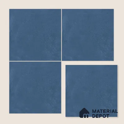 Moroccan Wall & Floor Tile TL 10818 D Indigo Night 1 ft x 1 ft Matt Luster Finish Ceramic Tile - 10 mm | Suitable For Kitchen, Bathroom, Balcony | Please Expect a Slight Variation of Pattern