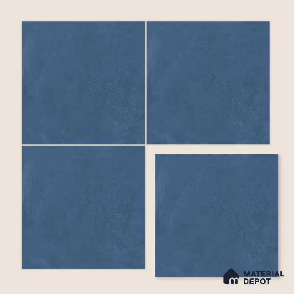 Moroccan Wall & Floor Tile TL 10818 D Indigo Night 1 ft x 1 ft Matt Luster Finish Ceramic Tile - 10 mm | Suitable For Kitchen, Bathroom, Balcony | Please Expect a Slight Variation of Pattern