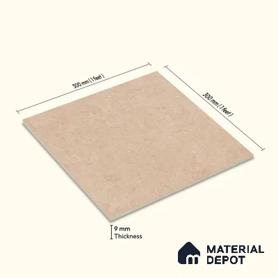 Moroccan Wall & Floor Tile TL 10819 Toasted Cream 1 ft x 1 ft Matt Luster Finish Ceramic Tile - 10 mm | Suitable For Kitchen, Bathroom, Balcony | Please Expect a Slight Variation of Pattern