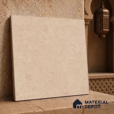 Moroccan Wall & Floor Tile TL 10819 Toasted Cream 1 ft x 1 ft Matt Luster Finish Ceramic Tile - 10 mm | Suitable For Kitchen, Bathroom, Balcony | Please Expect a Slight Variation of Pattern