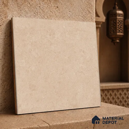 Moroccan Wall & Floor Tile TL 10819 Toasted Cream 1 ft x 1 ft Matt Luster Finish Ceramic Tile - 10 mm | Suitable For Kitchen, Bathroom, Balcony | Please Expect a Slight Variation of Pattern