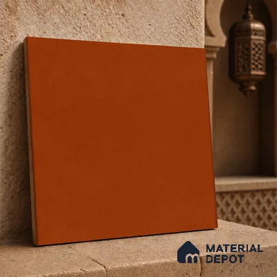 Moroccan Wall & Floor Tile TL 10820 Earth Umber 1 ft x 1 ft Matt Luster Finish Ceramic Tile - 10 mm | Suitable For Kitchen, Bathroom, Balcony | Please Expect a Slight Variation of Pattern