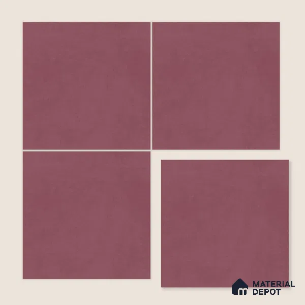 Moroccan Wall & Floor Tile TL 10822 Royal Plum 1 ft x 1 ft Matt Luster Finish Ceramic Tile - 10 mm | Suitable For Kitchen, Bathroom, Balcony | Please Expect a Slight Variation of Pattern