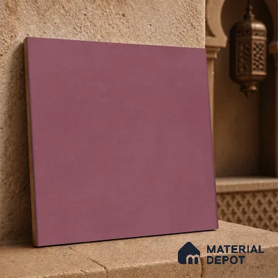 Moroccan Wall & Floor Tile TL 10822 Royal Plum 1 ft x 1 ft Matt Luster Finish Ceramic Tile - 10 mm | Suitable For Kitchen, Bathroom, Balcony | Please Expect a Slight Variation of Pattern
