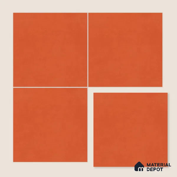 Moroccan Wall & Floor Tile TL 10823 Crimson Clay 1 ft x 1 ft Matt Luster Finish Ceramic Tile - 10 mm | Suitable For Kitchen, Bathroom, Balcony | Please Expect a Slight Variation of Pattern