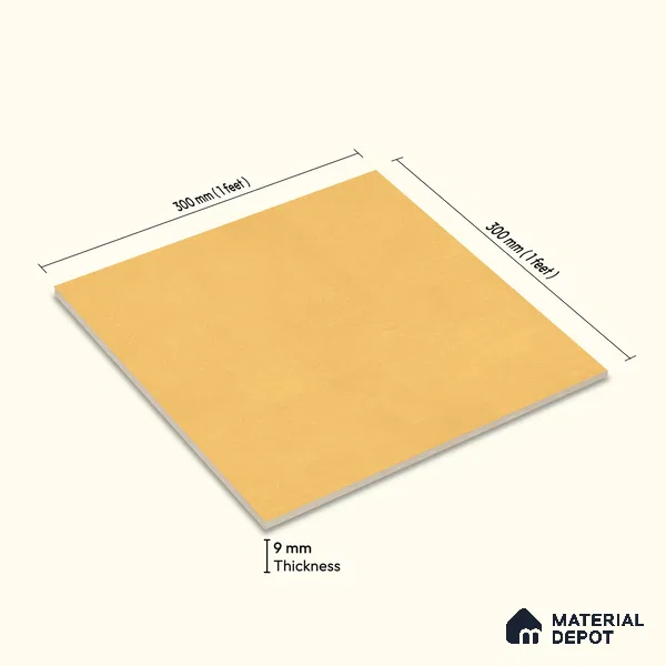 Moroccan Wall & Floor Tile TL 10824 Amber Ochre 1 ft x 1 ft Matt Luster Finish Ceramic Tile - 10 mm | Suitable For Kitchen, Bathroom, Balcony | Please Expect a Slight Variation of Pattern
