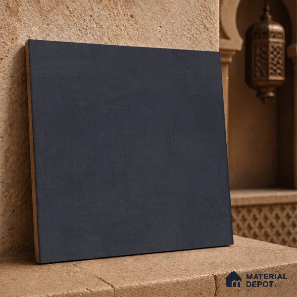 Moroccan Wall & Floor Tile TL 10825 Obsidian Shadow 1 ft x 1 ft Matt Luster Finish Ceramic Tile - 10 mm | Suitable For Kitchen, Bathroom, Balcony | Please Expect a Slight Variation of Pattern