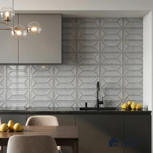 Faux Subway Wall Tile TL 10838 B 1 ft x 1 ft Glossy Finish Ceramic Tile - 9 mm | Please Expect a Slight Variation of Pattern
