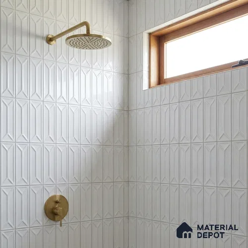 Faux Subway Wall Tile TL 10838 E  1 ft x 1 ft Glossy Finish Ceramic Tile - 9 mm | Please Expect a Slight Variation of Pattern