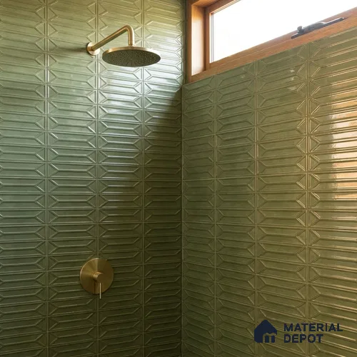 Faux Subway Wall Tile TL 10838 1 ft x 1 ft Glossy Finish Ceramic Tile - 9 mm | Please Expect a Slight Variation of Pattern