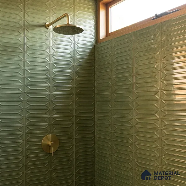 Faux Subway Wall Tile TL 10838 1 ft x 1 ft Glossy Finish Ceramic Tile - 9 mm | Please Expect a Slight Variation of Pattern
