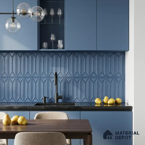 Faux Subway Wall Tile TL 10838 F 1 ft x 1 ft Glossy Finish Ceramic Tile - 9 mm | Please Expect a Slight Variation of Pattern