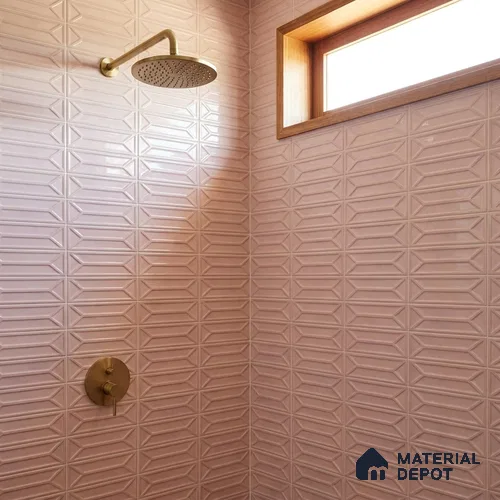 Faux Subway Wall Tile TL 10838 H 1 ft x 1 ft Glossy Finish Ceramic Tile - 9 mm | Please Expect a Slight Variation of Pattern
