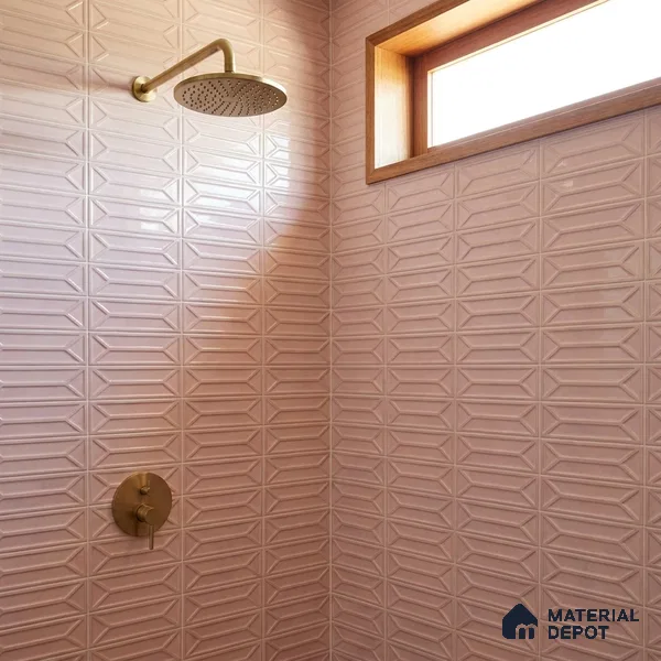 Faux Subway Wall Tile TL 10838 H  1 ft x 1 ft Glossy Finish Ceramic Tile - 9 mm | Please Expect a Slight Variation of Pattern