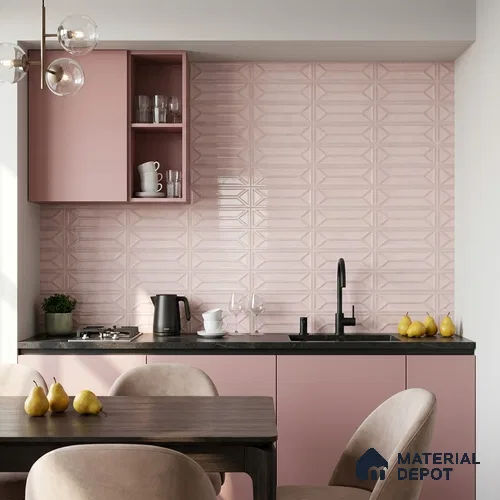 Faux Subway Wall Tile TL 10838 H 1 ft x 1 ft Glossy Finish Ceramic Tile - 9 mm | Please Expect a Slight Variation of Pattern