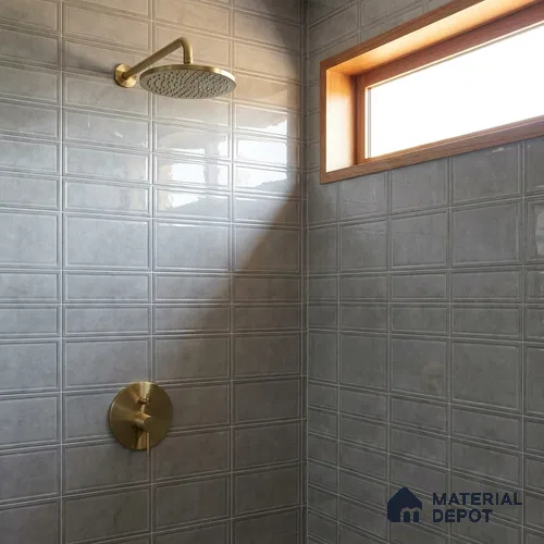 Faux Subway Wall Tile TL 10839 B  1 ft x 1 ft Glossy Finish Ceramic Tile - 9 mm | Please Expect a Slight Variation of Pattern