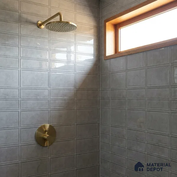 Faux Subway Wall Tile TL 10839 B  1 ft x 1 ft Glossy Finish Ceramic Tile - 9 mm | Please Expect a Slight Variation of Pattern
