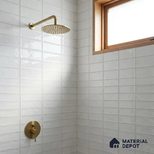 Faux Subway Wall Tile TL 10839 E  1 ft x 1 ft Glossy Finish Ceramic Tile - 9 mm | Please Expect a Slight Variation of Pattern