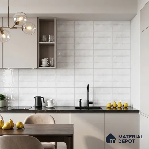 Faux Subway Wall Tile TL 10839 E 1 ft x 1 ft Glossy Finish Ceramic Tile - 9 mm | Please Expect a Slight Variation of Pattern