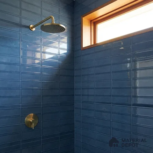 Faux Subway Wall Tile TL 10839 F  1 ft x 1 ft Glossy Finish Ceramic Tile - 9 mm | Please Expect a Slight Variation of Pattern