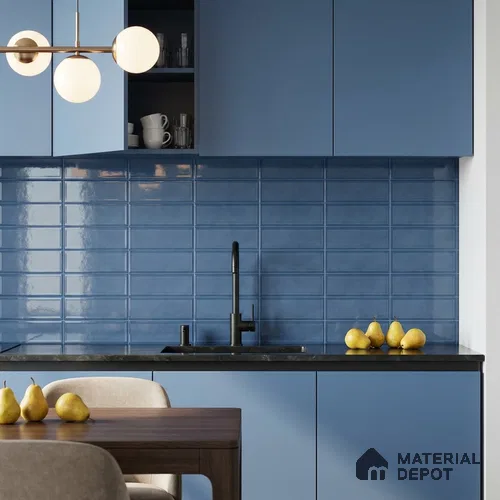 Faux Subway Wall Tile TL 10839 F 1 ft x 1 ft Glossy Finish Ceramic Tile - 9 mm | Please Expect a Slight Variation of Pattern