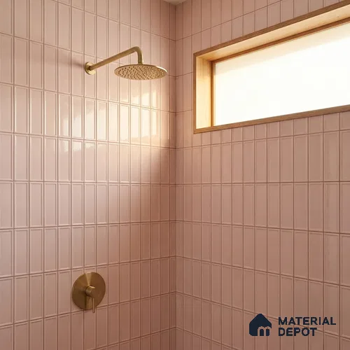 Faux Subway Wall Tile TL 10839 H 1 ft x 1 ft Glossy Finish Ceramic Tile - 9 mm | Please Expect a Slight Variation of Pattern