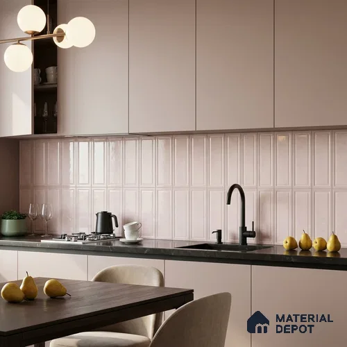 Faux Subway Wall Tile TL 10839 H 1 ft x 1 ft Glossy Finish Ceramic Tile - 9 mm | Please Expect a Slight Variation of Pattern